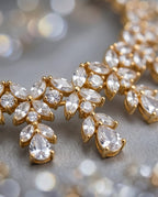 Aarvika Luxury AD Floral Necklace Set