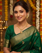 Aarvika Peacock Design Gold-Plated Pendant Necklace Set